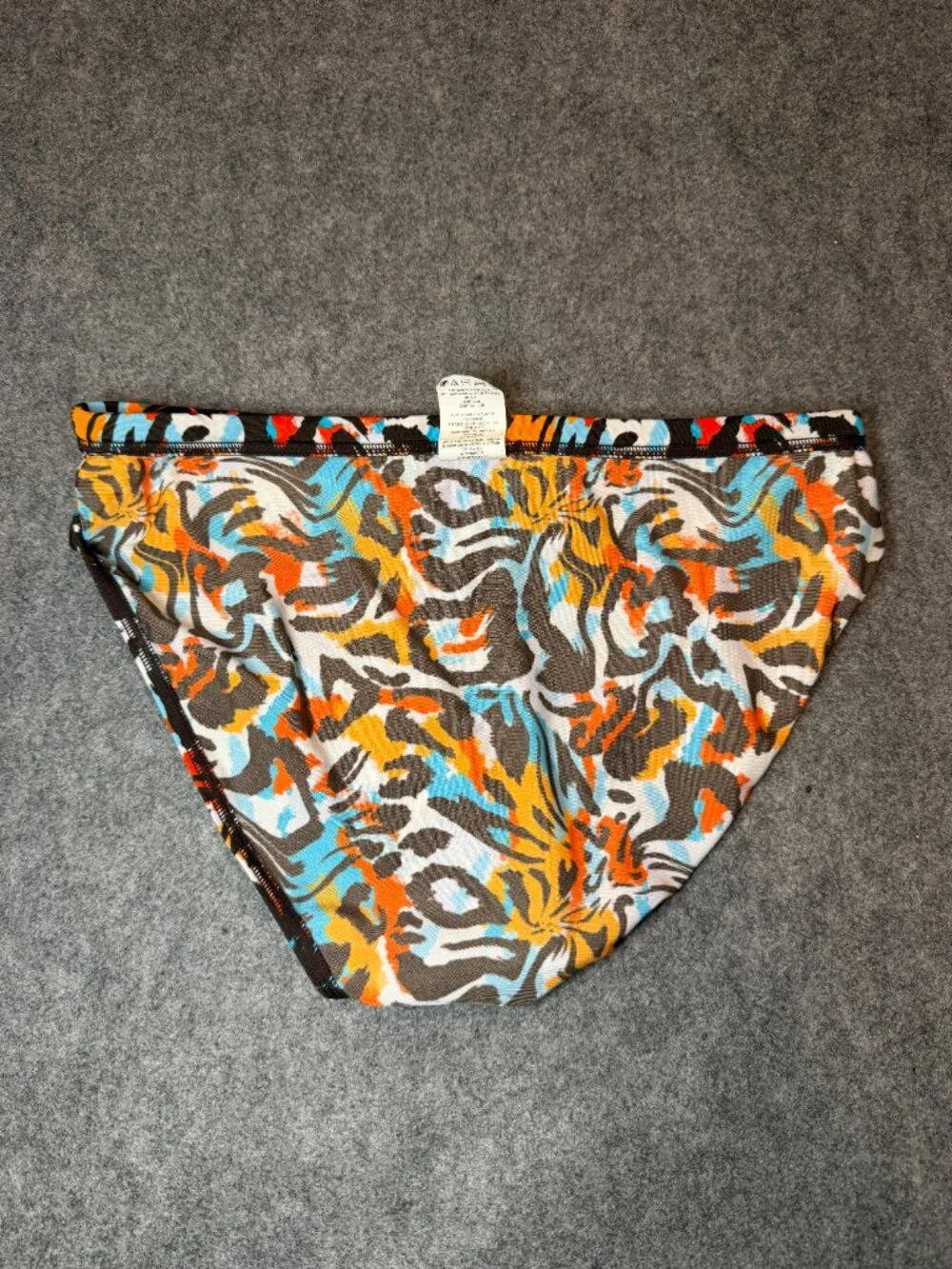 Sporti Men’s Swim Brief Size 38 Multicolor Abstract Print